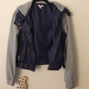 Navy blue and grey jacket